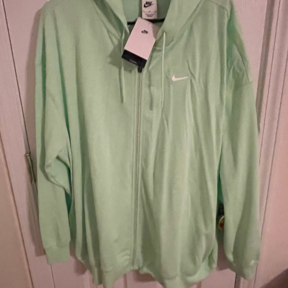 Nike Lime Green Full-Zip Hoodie
